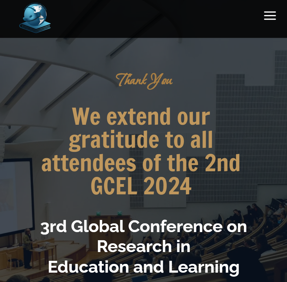 3rd Global Conference on Research in Education and Learning (GCEL 2024)